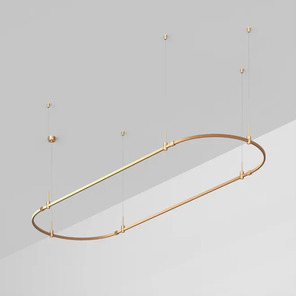 Основание ART-APRIORI-OVAL-HANG-3000x1000 (GD) (Arlight, IP20 Металл, 3 года) 048501