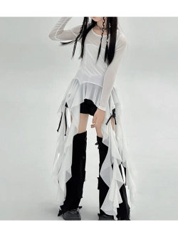 Лонгслив с воланами