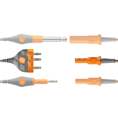 Монополярный ВЧ-кабель BOWA для гибких эндоскопических инструментов, гнездо 4 мм, к разъему Bovie 8 мм, длина 4,5 м