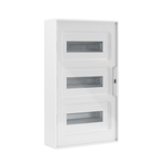 Щиток 36 мод настенный FRAME, белый с прозрачной дверцей, с 4 шинами PEN (2шт на 8 отв. и 2шт на 10отв.)