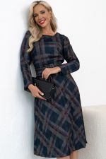 Платье Сильвия (графит/марсала) Р11-1086/19 Nikol