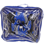 Роликовые коньки S 30-34 PVC - первое колесо светится в сумке 8901C