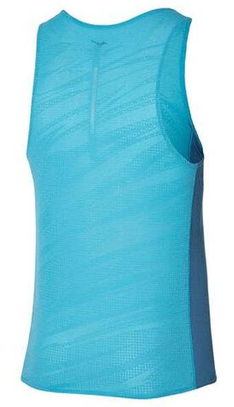 Мужская теннисная футболка Mizuno Aero Tank - небесный