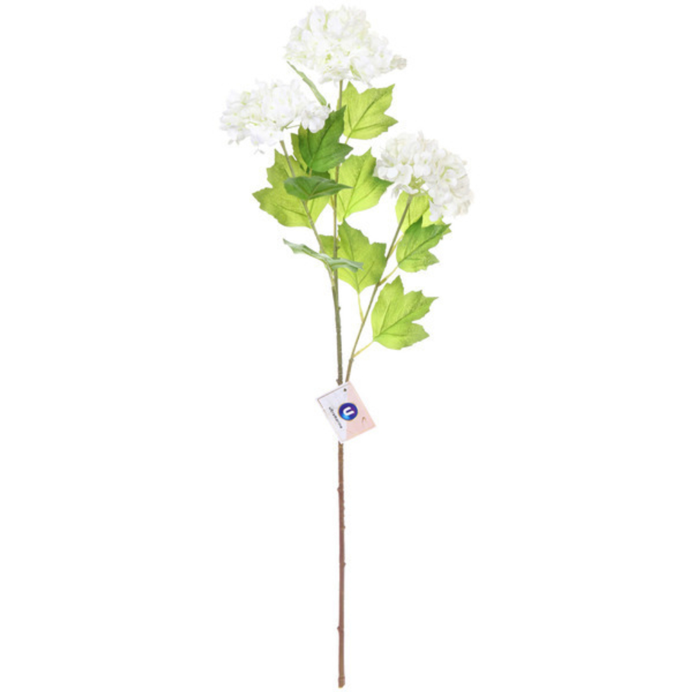 Цветок искусственный «Natur» 66см Гортензия белая