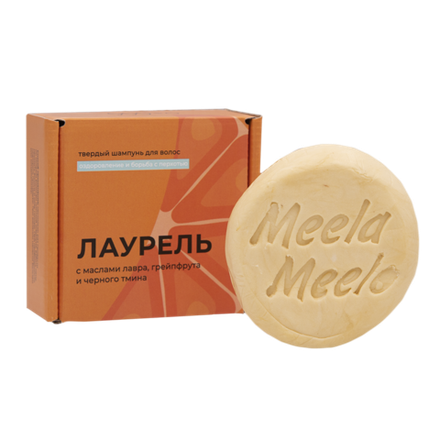 Твердый шампунь "Лаурель" в картонной коробке, ТМ MEELA MEELO