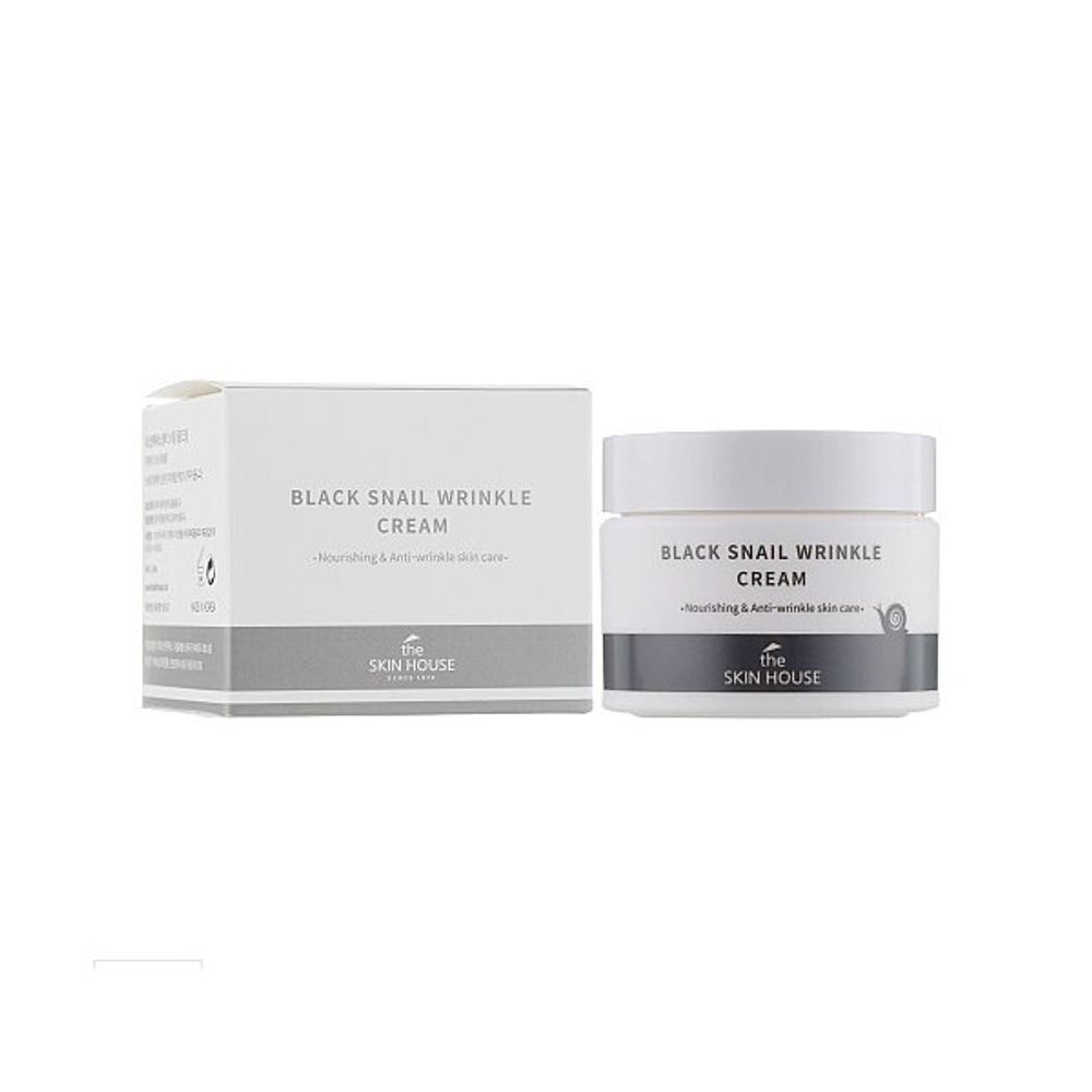 Крем для лица с муцином черной улитки THE SKIN HOUSE Black Snail Wrinkle Cream 50 мл