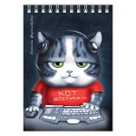 Блокнот А6 80л. клетка "Аниме кот" (Феникс+)