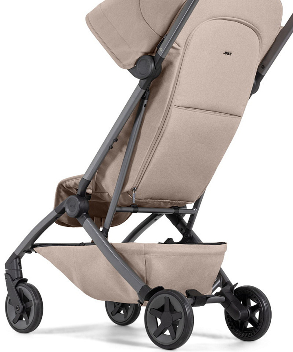 Коляска 2 в 1 Joolz Aer 2 с бампером Sandy Taupe/Mid Brown Carbon
