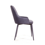 Стул Douglas ромб, бархат серый 27