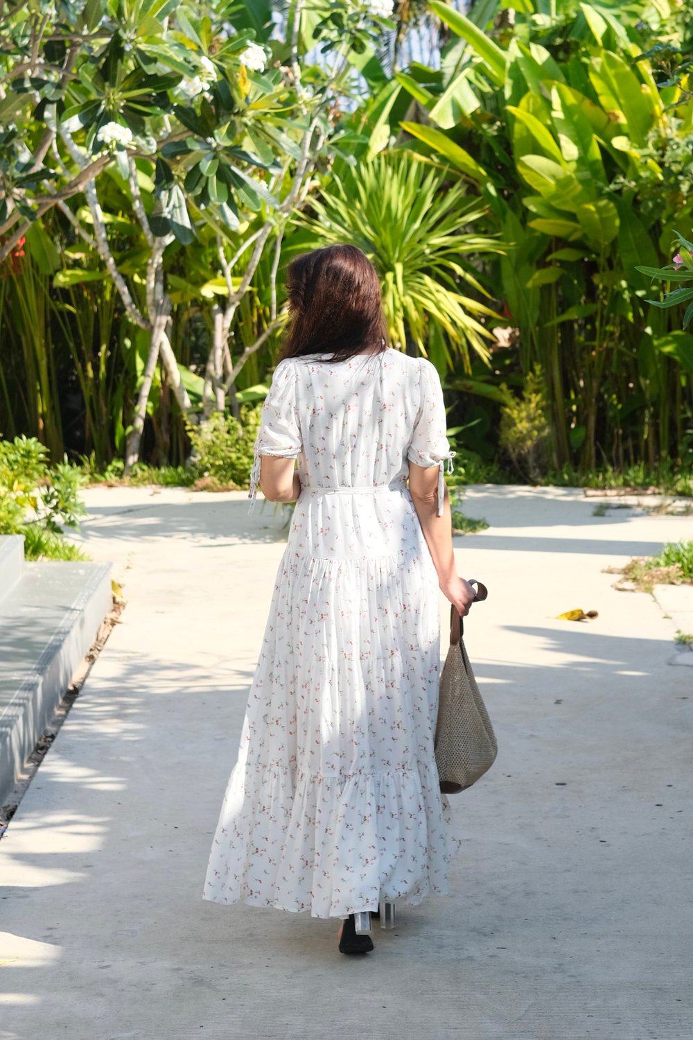 Платье из вискозы с цветами