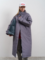 Пальто женское демисезонное "Ливерпуль" серый