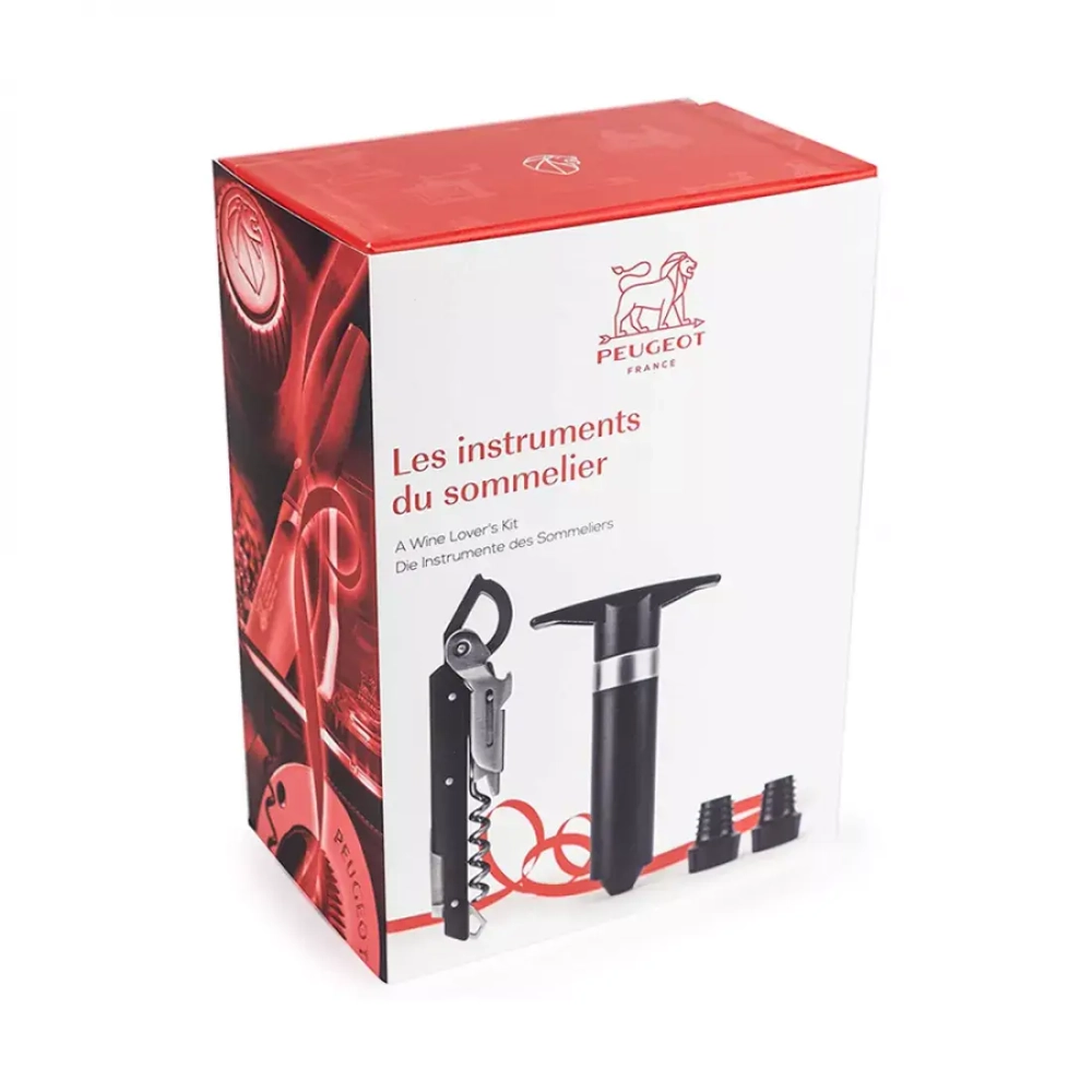 Набор штопор вакуумный и 2 пробки Peugeot Clavelin & Epivac