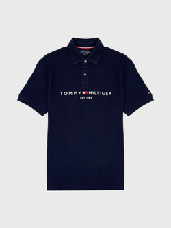 Поло Tommy Hilfiger Regular Fit Tommy Logo Desert Sky