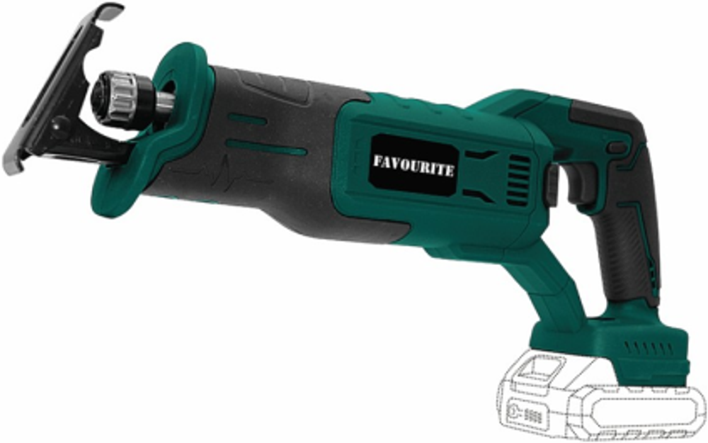 Пила сабельная аккум FAVOURITE OBS 21 RS, 2/4 Ач, Li 2850 ход/мин (без ЗУ и АКБ)