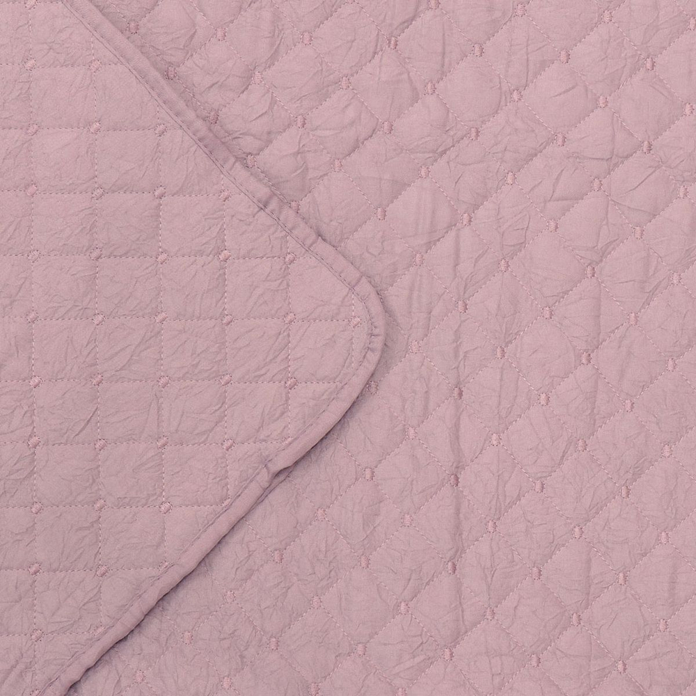 Покрывало 2-сп, 180х200 см, 100%пэ, стеган, Silvano, Жатка Элегант, пудр-лилов