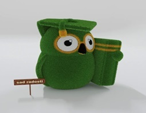 Фигура с искусственным озеленением “Сова” 1,5м