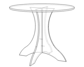 Стол обеденный ОЛИВЬЕР /900*750*900/ дуб выбеленный