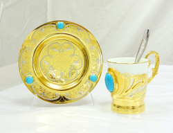 Кофейный набор "Бирюза"