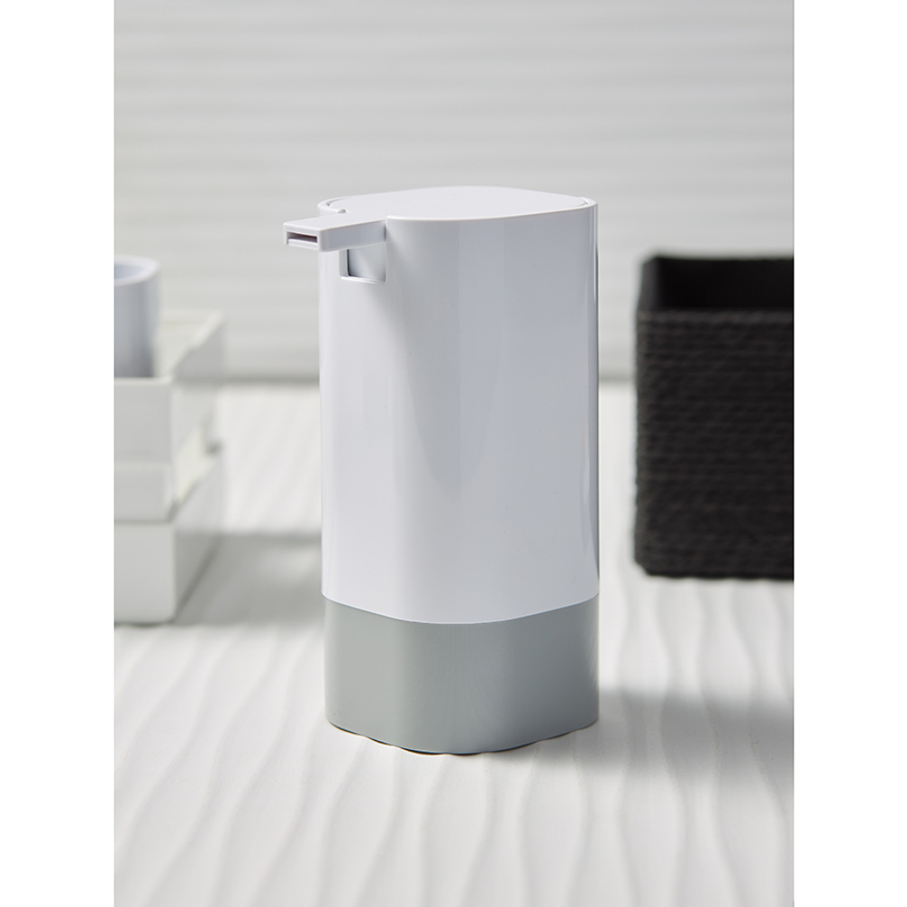 Диспенсер для жидкого мыла tyer, 430 мл, белый/серый