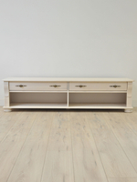 Тумба под телевизор Сюзанна, 160 см, с ящиками, белый