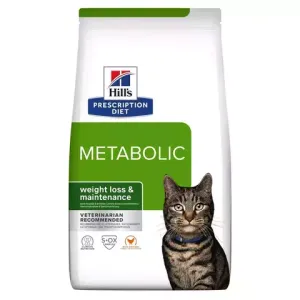 Уценка! Срок до 05.2024/ Ветеринарный сухой корм Hill's Prescription Diet Metabolic для кошек, для коррекции веса, с курицей