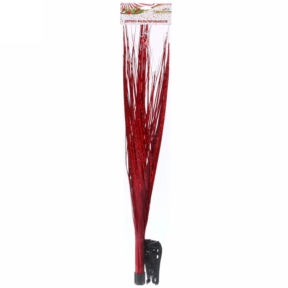 Дерево фольгированное 65 см голограмма красный