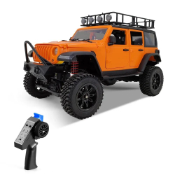 Радиоуправляемый внедорожник MN MODEL Jeep Wrangler RTR 4WD масштаб 1:12 2.4G - MN-128 ORANGE