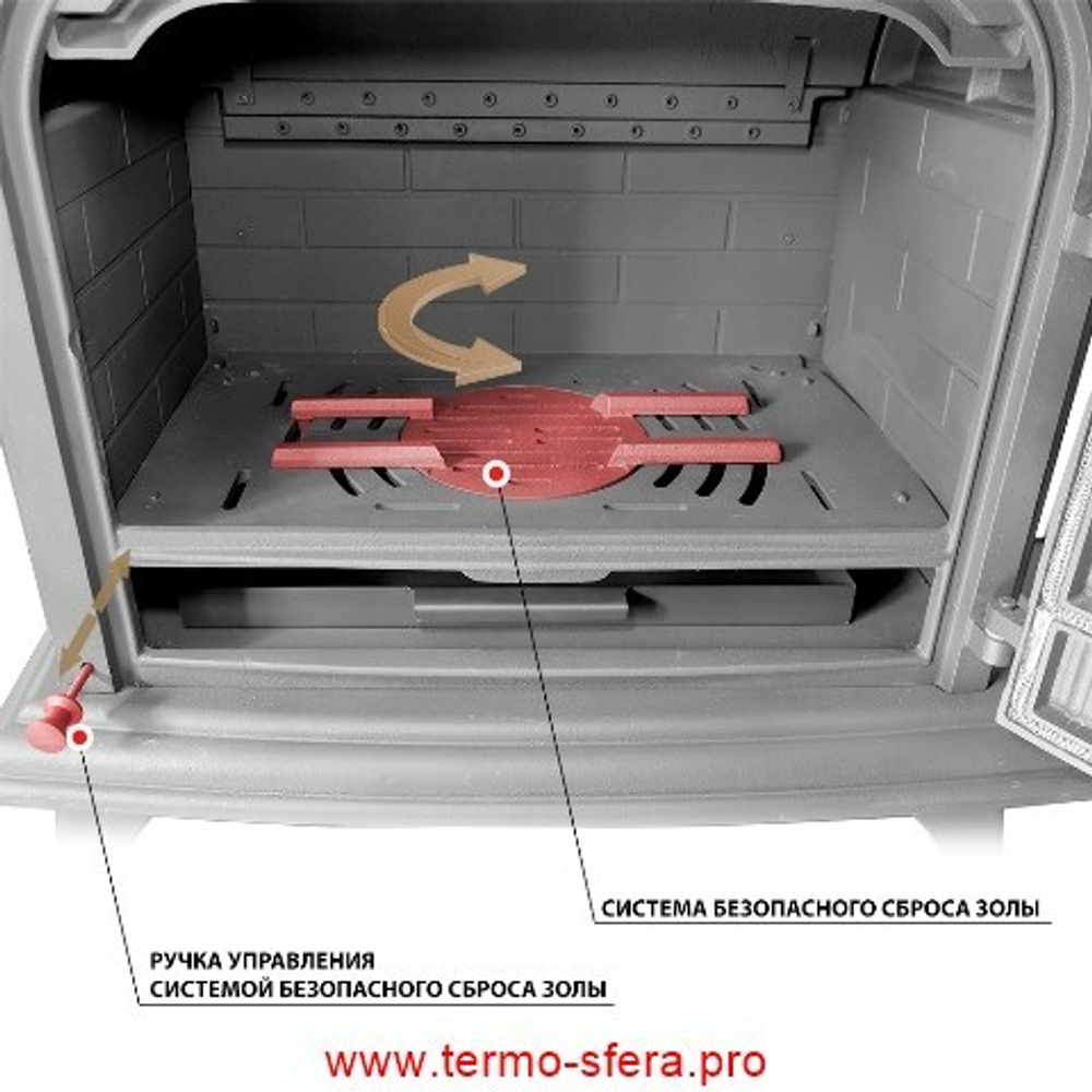Печь-камин Везувий HR-15P "Антрацит"
