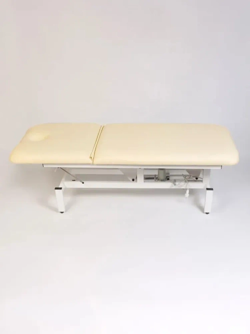Массажный стол с электроподъемным механизмом Masscomplekt бежевый от производителя с доставкой по России курьером до адреса