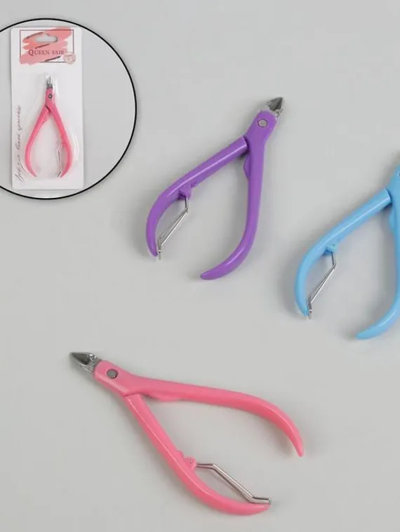 Кусачки маникюрные для кутикулы, 11 см, длина лезвия - 9 мм, на блистере, цвет МИКС