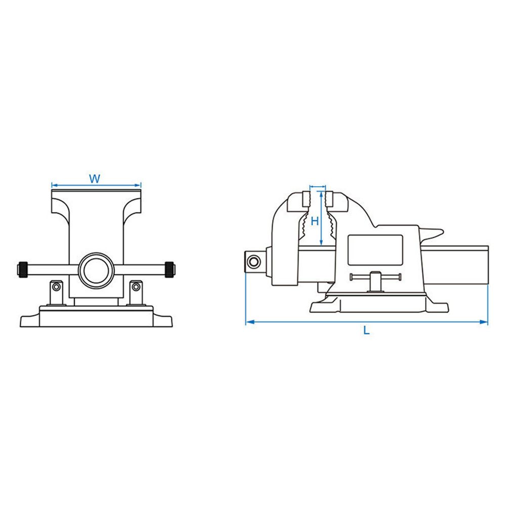 KING TONY (9TZ11-10) Тиски слесарные 250 мм