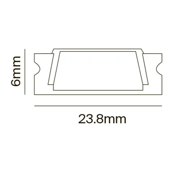 Алюминиевый профиль накладной 24x6 (Серебро, 2 м), ALM002S-2M Led Strip alm002s-2m