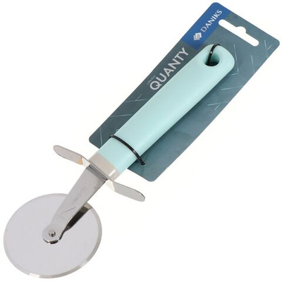 Нож для пиццы, нерж сталь, пластик ручка, навеска, Daniks, Кванти, YW-KT580-18