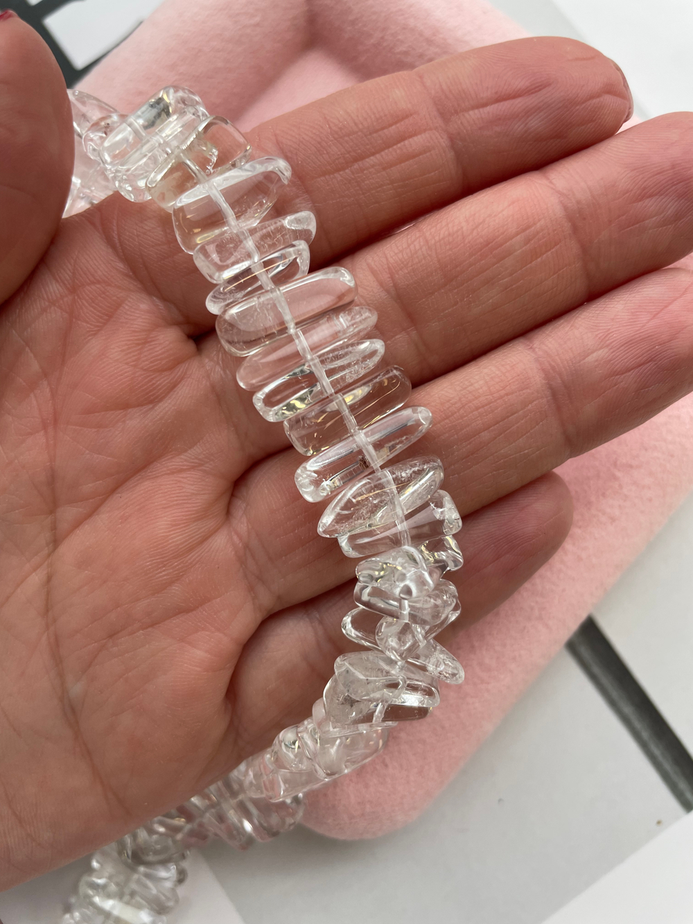 Бусины из горного хрусталя 14х4мм (1 штука)