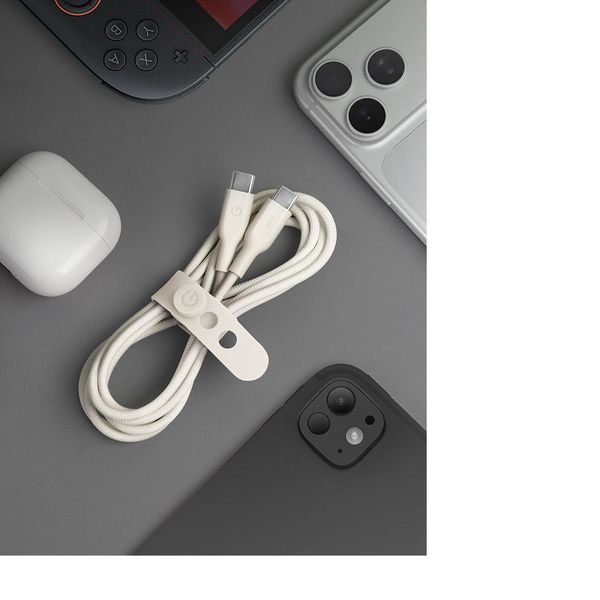 Кабель Energea Flow 60, USB-C to USB-C, 60W 1.5M, Песочный | Sand