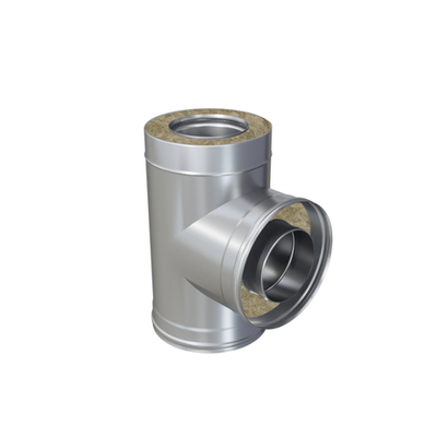 Ferrum Сэндвич-тройник 90° (430/0,8мм + оц.) Ф200х280