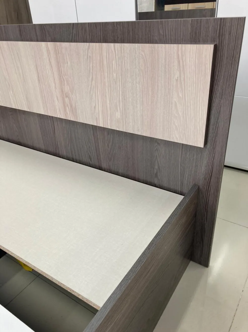 Кровать LIGHT Фиеста ясень темн/ясень св 1600 + настил