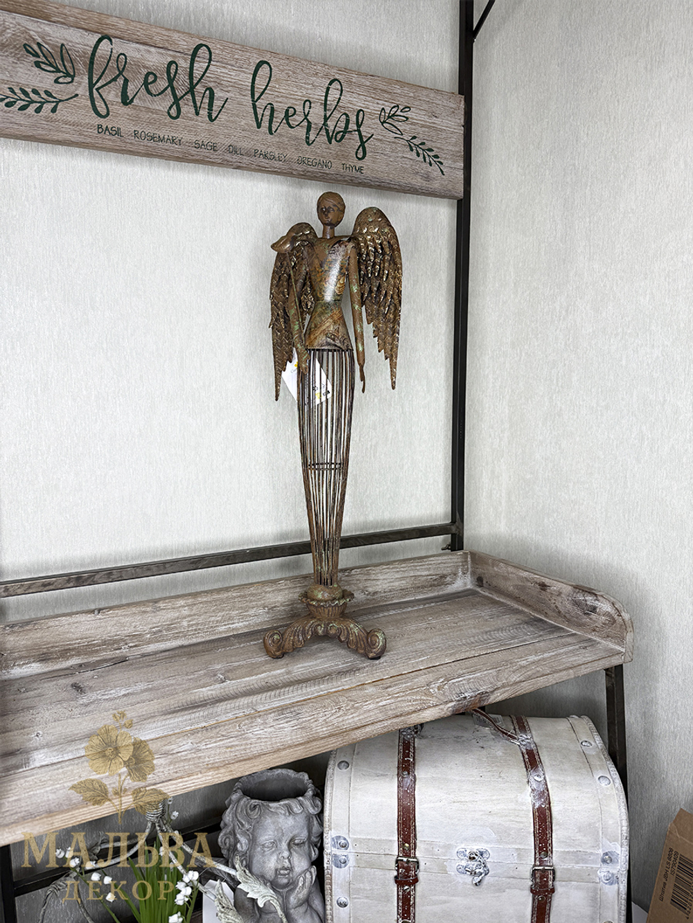 Декор "Античный Ангел" 17x15x54 см