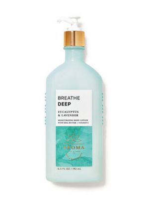 Лосьон для тела BATH & BODY WORKS AROMA Breate Deep Eucalyptus & Lavender Moisturizing Body Lotion 192 мл