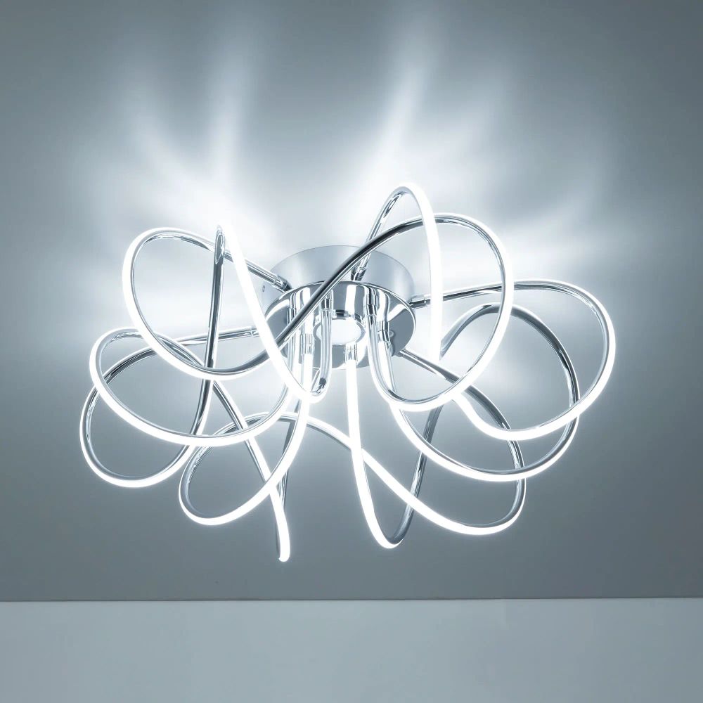 Citilux Мишель CL229161 RGB Люстра светодиодная с пультом Хром