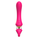 Розовый изогнутый вибромассажер 21,1см I-Moon Vibrator MY-225