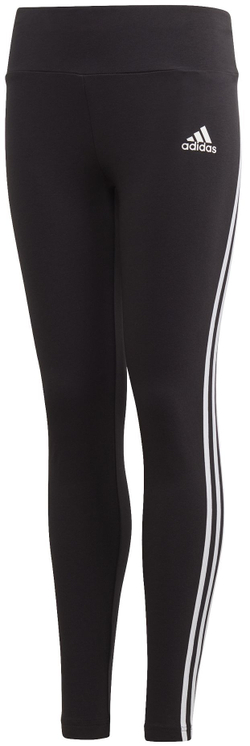 Штаны для девочки теннисные Adidas G 3-Stripes Cotton Tights - black/white