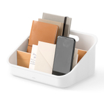 Органайзер bellwood, 26х13 см, белый/натуральное дерево