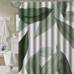 Штора для ванн 180х180 см, ПЭ, Листья, STSC1021