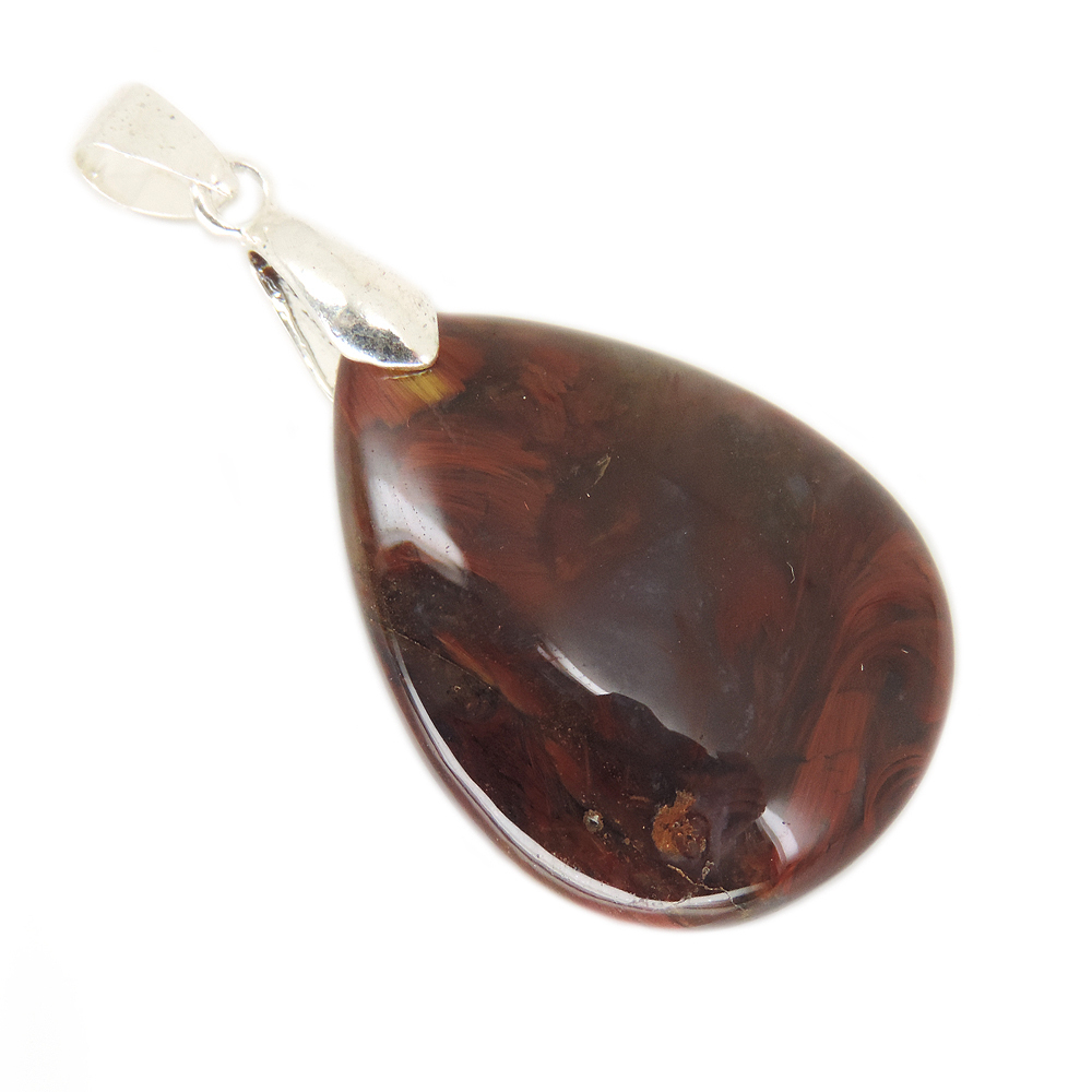 Кулон "Капля" питерсит медно-красный асс.