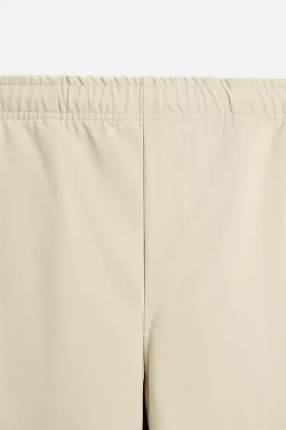 ZARA БРЮКИ-ДЖОГГЕРЫ STRAIGHT FIT, БЕЖЕВЫЙ