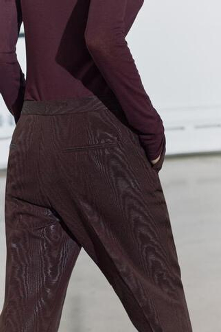ZARA БРЮКИ С МУАРОВЫМ УЗОРОМ — ZW COLLECTION, БОРДОВЫЙ