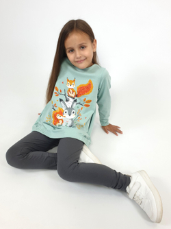 022-01-6 Комплект для девочки (джемпер+ лосины)