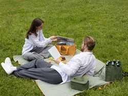 Плед для пикника и отдыха на пляже Smart Picnic, шалфей