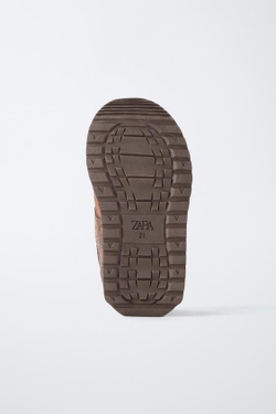 ZARA BAREFOOT МНОГОСЛОЙНЫЕ КРОССОВКИ, КОРИЧНЕВЫЙ